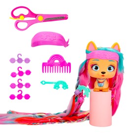 VIP Pets Hair Academy Lady Gigi - Collezionabili Cagnolini con i Capelli XXL per Acconciare, Tagliare e Fare Extension di Capelli, Ottimale per Bambini e Bambine 4 anni o più