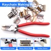 Bemaka 41Pcs Key Fob Hardware 1 Inch, Keychain Hardware Set,