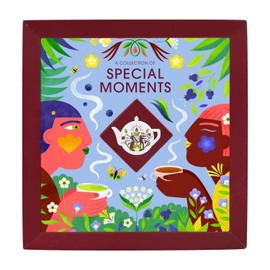 ETS Tea Gift Set "Special Moments" | Thank You Gift for Anniversary, Birthday, Easter, Christmas | 4 x 8 Varieties | Organic | 32 Tea Bags
