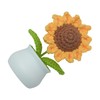 caiyjhao CrochetWoven with Wool Sunflower potted plant, Artificial Flowers, Used