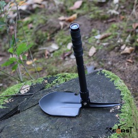 Xforst KS4 Folding Shovel Multifunctional Shovel with Bag - Ideal for Camping, Survival, Gardening and Outdoor Use