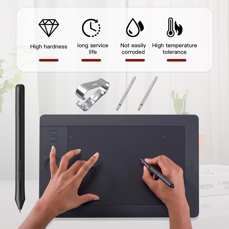 Stylus Tips Titanium Alloy Fine Nibs Fit for WACOM Digital