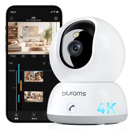 Pet Camera, Surveillance Camera, 4K Indoor Camera, Blurams, AI Motion Detection, Color Night Vision, Two-Way Calls, PTZ Remote Control, Family Sharing, Automatic Tracking, Security Camera, Pet Monitor