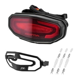 ZETA Racing F5950 LED Line Tail Light, Red, Lightweight, Waterproof, Compact Design, General Purpose