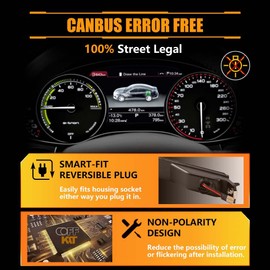 OFFKAT New 2 PCS Front Fender LED Side Marker Lights for 2010-2012 Fo-rd Fusion, Fusion Smoked Lens Side Bumper Marker Lamps, [Ultra-Bright] Amber LED Side Markers Turn Signal Lights,