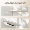 AMADA HOMEFURNISHING Floating Shelves, 32″ Large Wall Mounted Shelves for