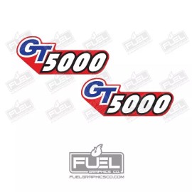 Aftermarket Craftsman GT5000 Lawnmower Premium Vinyl Decal Set - 5.75" wide x 2.375" tall