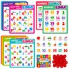 SpriteGru Alphabet Bingo Game, ABC & 123 Bingo Board Game