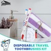 VKshop 120 Bulk Disposable Toothbrushes with Toothpaste,Individually Wrapped Toothbrushes, 120PS