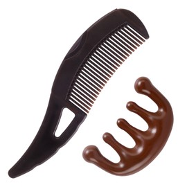 Scalp Comb, Pack of 2 Dandruff Comb & Birth Comb, Scalp Comb, Massage Comb, Comb for Clean Scalp, Men & Women, Reduces Itching