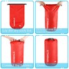 CHUSHEN Waterproof Dry Sacks Pack of 5 Lightweight Dry Bags