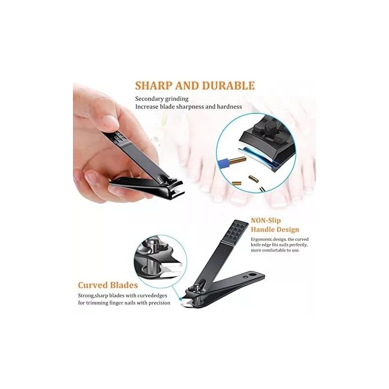 QLNE Set De Manicura, Kit De Pedicura, Cortaúñas, Juego De