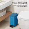 Cesun Small Bathroom Trash Can with Lid Soft Close, Step