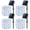 JMEXSUSS 4 Pack 100 LED Solar String Lights for Outside,