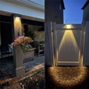 ASLIDECOR ASLIDECOR Fence Solar Lights Outdoor Waterproof LED with 3