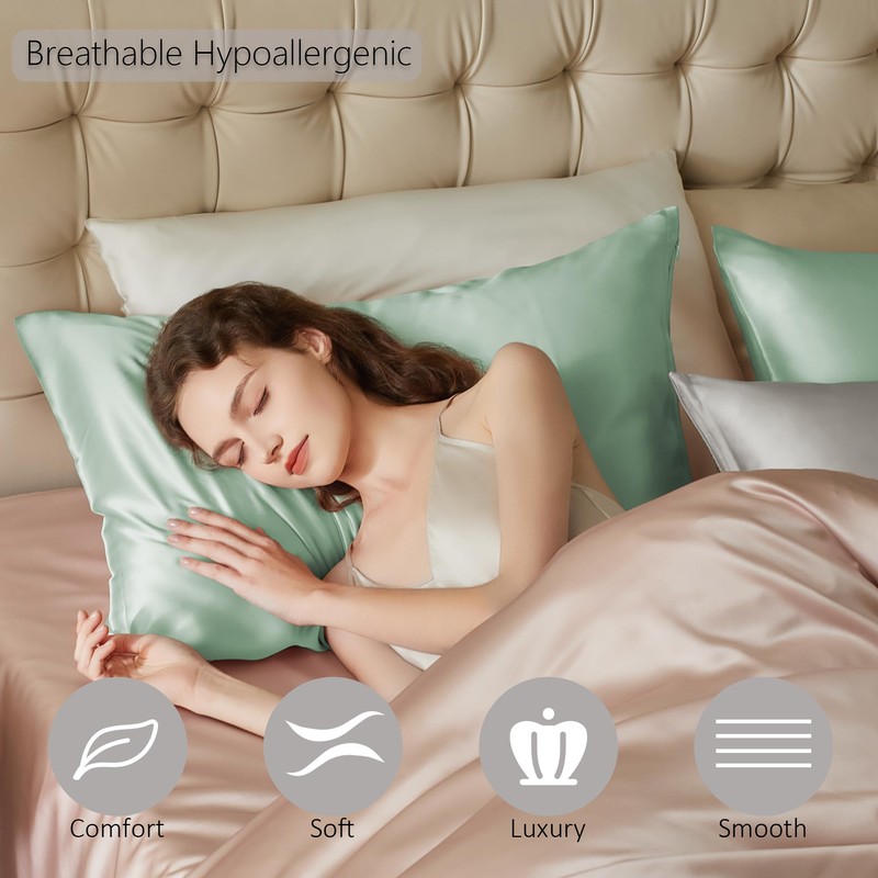 townssilk Both Side 100% 19mm Silk Pillowcase 50x70cm Pillow Case