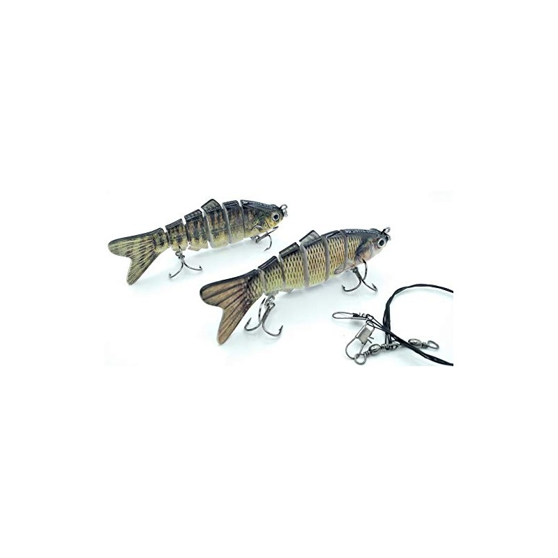 SIMSA-Expert Perch + barch wobbler swimbait artificial bait shad, set