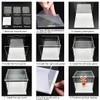 IKOPFLN Clear Acrylic Display Case with White Base, 15 x