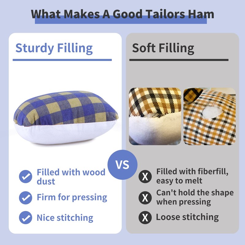 MOLIGOU Tailors Ham, Pressing Tool for Ironing, Sewing Ham for