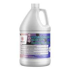 Alliance Chemical - Hydrochloric Acid 37% (HCL 37%) - Technical Grade Muriatic Acid - 1 Gallon – for pH Adjustment and Metal Surface Treatment