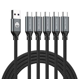 Cable USB Tipo C CarPlay Paquete de 5 de 3 Pies, Cables Trenzados de Cargador de Coche de Carga Rápida USB Tipo A a C para 17/17 Pro/16e/16/15 Pro Max