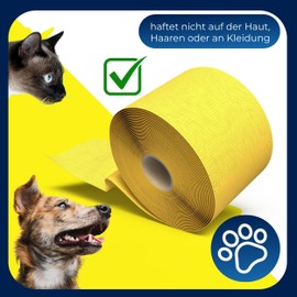 Horn Medical Horn Medical Horn-Haft fein color - Koh?sive Fixierbinde, weich, rutschfest, hautvertr?glich, selbsthaftend, Gelb (8 cm x 20 m)