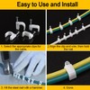 400pcs Cable Nail Clips, 4 Size(4mm 6mm 8mm 10mm) Durable