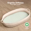 Pack of 2 Organic Fitted Sheets Baby Bed for Girls,