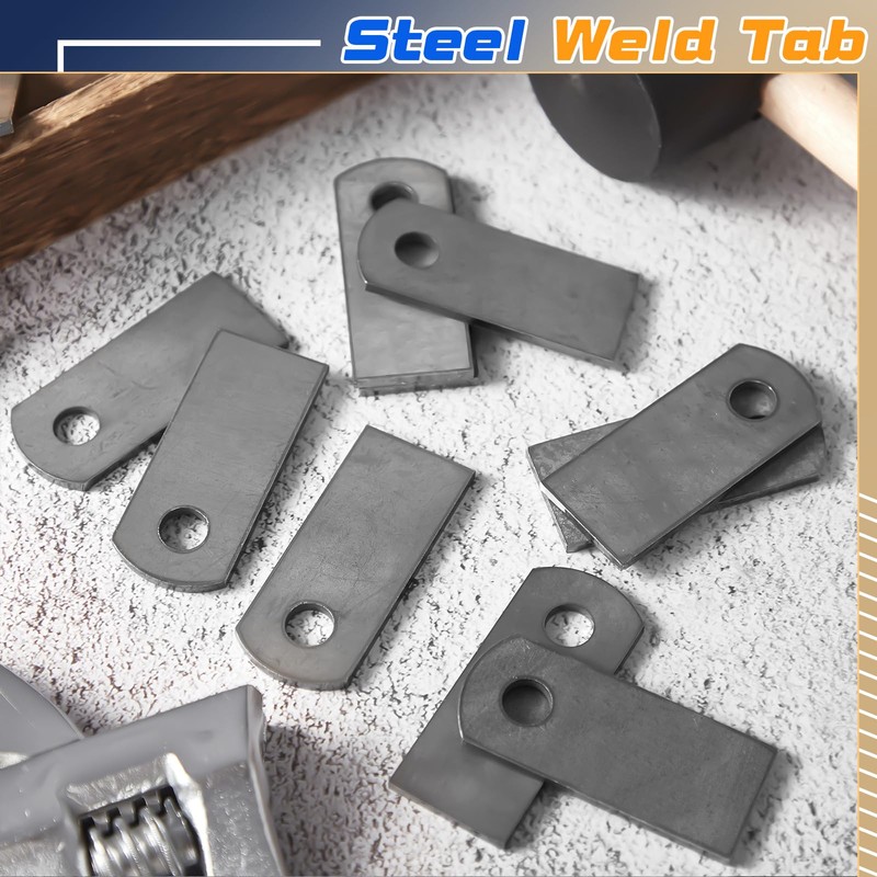 Hicarer 60 Pcs Steel Weld on Tab Universal Shock Mount