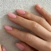 SXVME Uñas Postizas Rosas, Uñas Postizas Reutilizables de Invierno, Cortas,