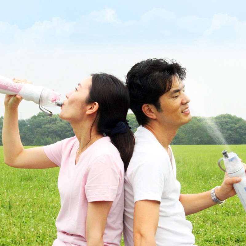 Daisaku Shoji DMDW1-BL Drink Mist, Sports Bottle with Tank for