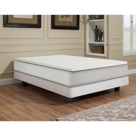 Independent Furniture Supply Co. 2" Memory Foam Slab Topper Twin Memory Foam White