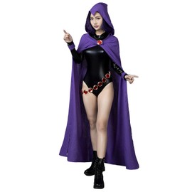 CosFantasy Women's Rachel Cosplay Jumpsuit Costumes Full Sets with Belt Cloak for Halloween Size L