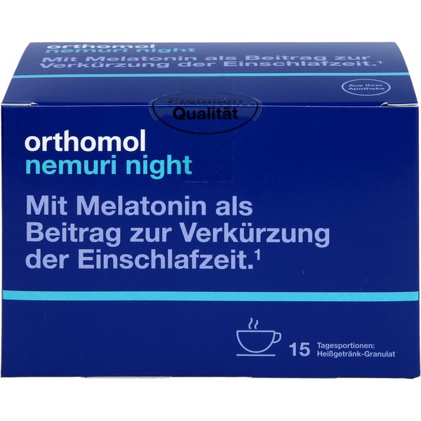 Nicht vorhanden Orthomol Nemuri night Heißgetränk-Granulat, 15X10 g GRA