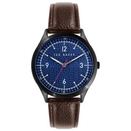 Ted Baker Manhatt | Blue Dial | Brown Leather Strap BKPMHS114