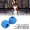 1 Pair of Barbell Dumbbell Curved Bar Grip Round Spherical
