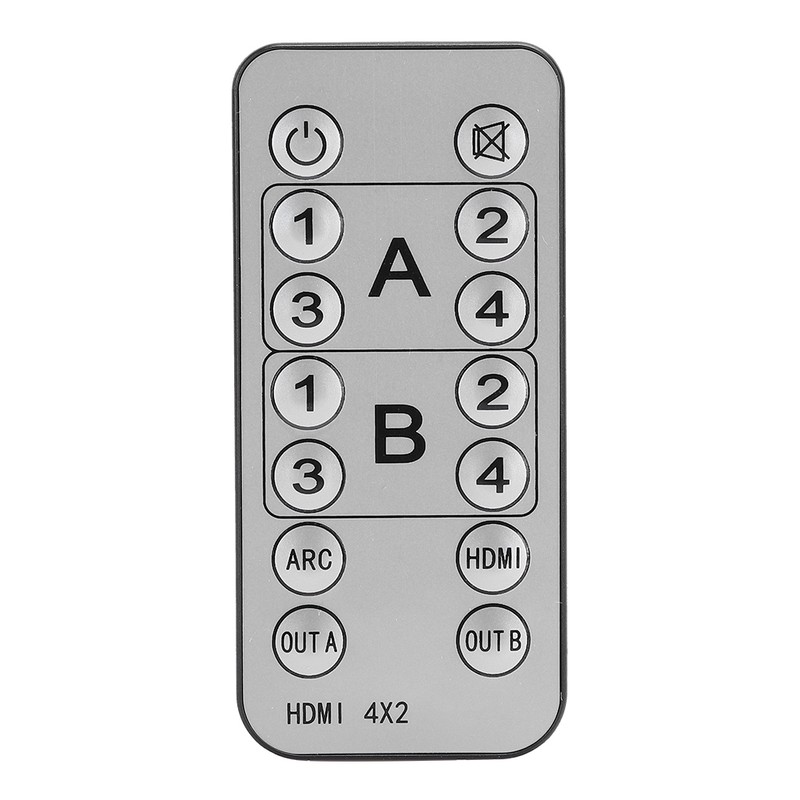 4x2 4K 60Hz HDMI 2.0 Matrix Switcher Splitter Adapter YUV4:4:4