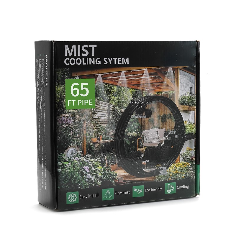 DAOTAILI Misters for Outside Patio, 65FT (20M) Misting Line +