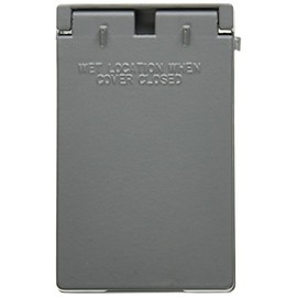 Morris 37150 Vertical Power Receptacle 1-Gang Weatherproof Cover, 20A and 30A Twist Lock Receptacles 1.625-inch Opening