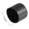 sourcing map 8pcs Rubber End Caps 60mm ID Vinyl Round