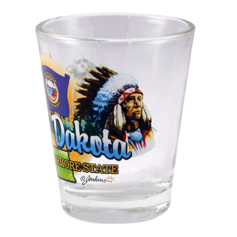 World By Shotglass South Dakota Mount Rushmore State Elements Shot