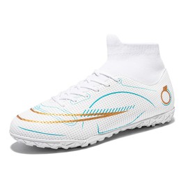 Football Shoes Mens Zapatos de Futbol para Hombres Indoor Soccer Shoes Football Boots Tacos de Futbol para Hombre Soccer Cleats White