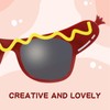 2pcs Women Hot Dog Sunglasses, Funny Dance Party Makeup Glasses
