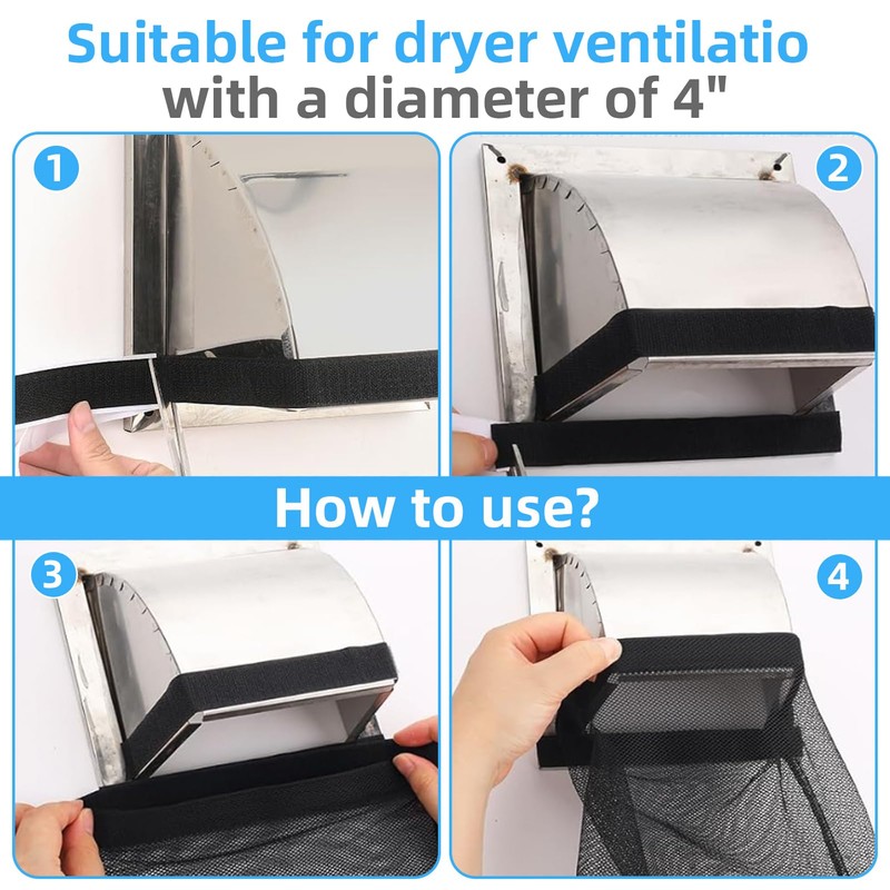 Dryer Lint Catcher 3-Pack: Reusable Outdoor Lint Trap for Dryer