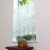 sunny day fabric Cafe Curtain Silver Approximately 49.2 x 25.6