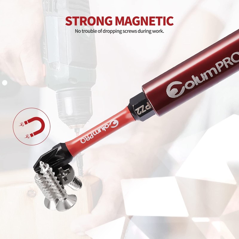 ColumPRO 4PCS Bit Storage Set 2PCS 60mm Strong Magnetic Extension