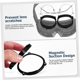 TEHAUX VR Lens Replacement Mask with Magnetic Glasses Spacer Frame for Easy Installation Scratch Protection Integrated Design for Imaging