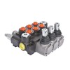 waltyotur Monoblock Hydraulic Directional Control Valve, 3 Spool 13 GPM