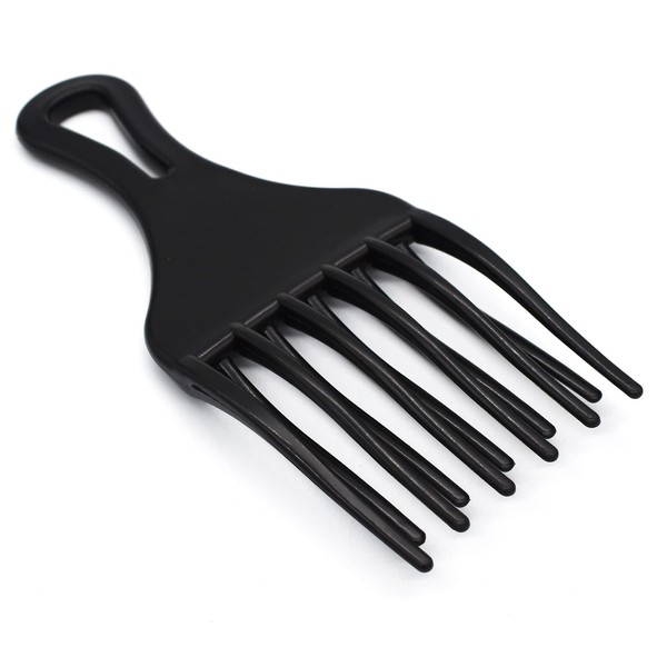 Professional Insert Afro Pick Comb, Wide Tooth Detangling Hair Fork