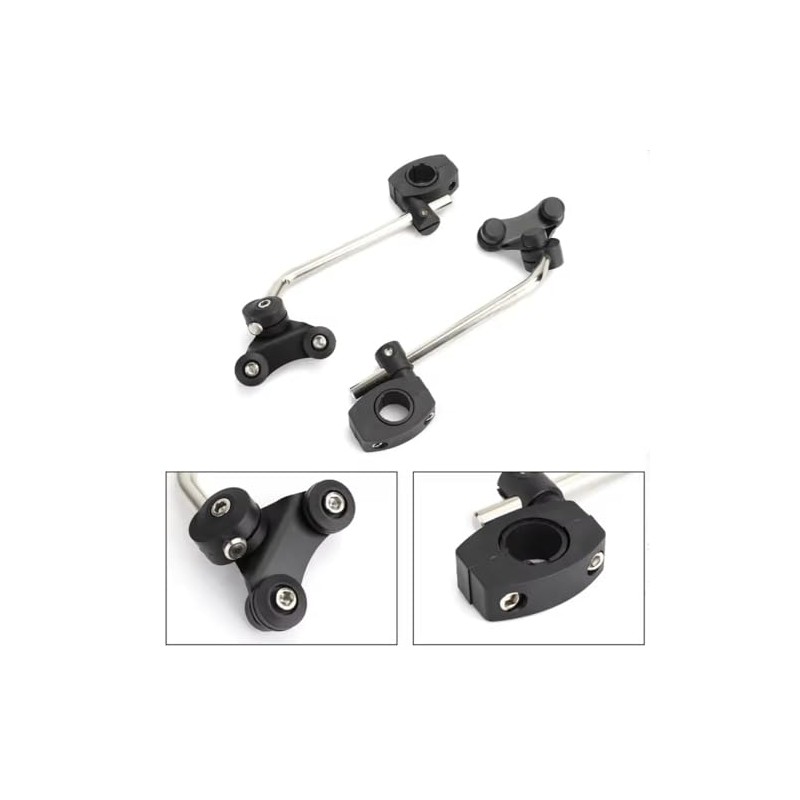 Universal Motorcycle Windshield Mounting Kit 7/8" 22mm / 1" 25mm